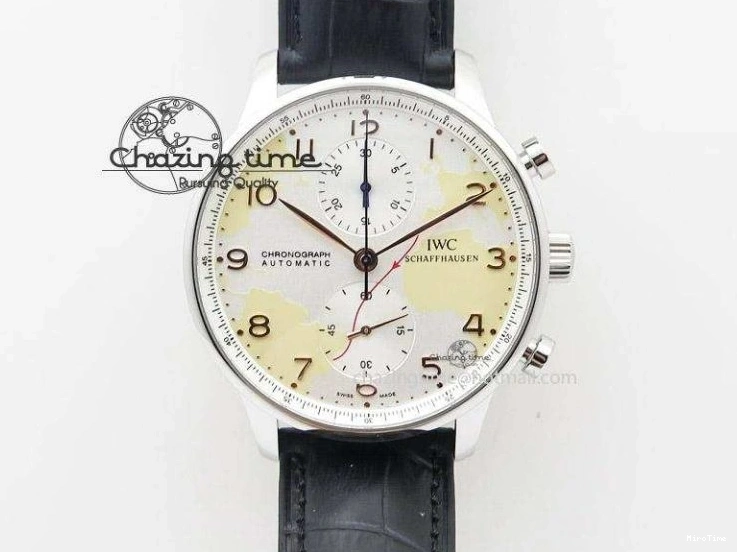 MIROTIME 0106 Portuguese Tourbillon IW5046 SS ZF Best Edition Gray Dial on Black Leather Strap SunProtective 7147